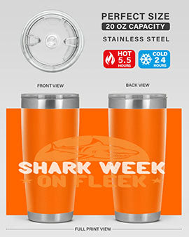 shark week on fleek Style 42#- shark  fish- Tumbler