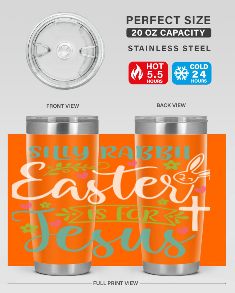 silly rabbit easter is for jesuss 7#- easter- Tumbler