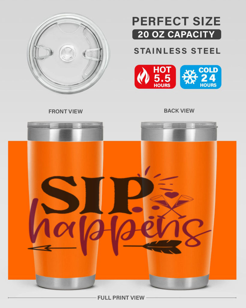 sip happens 164#- wine- Tumbler
