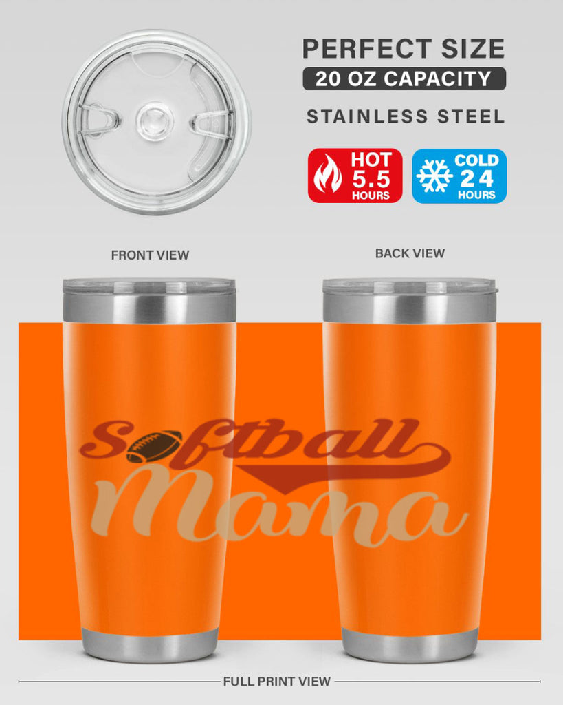 softball mama 2275#- softball- Tumbler