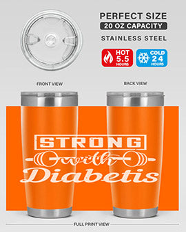 strog with diabetis Style 11#- diabetes- Tumbler