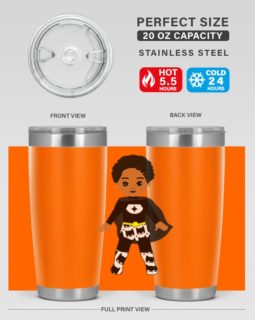 super kid 11#- black men - boys- tumbler