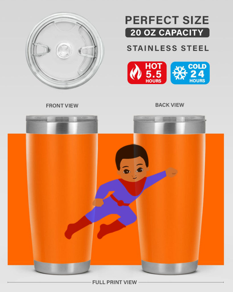 super kid 14#- black men - boys- tumbler