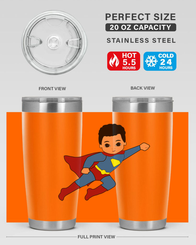 super kid 15#- black men - boys- tumbler