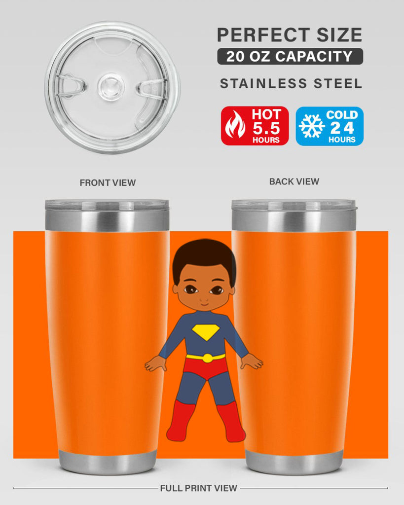 super kid 2#- black men - boys- tumbler