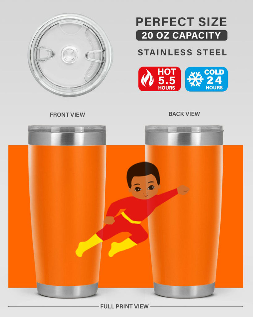 super kid 4#- black men - boys- tumbler
