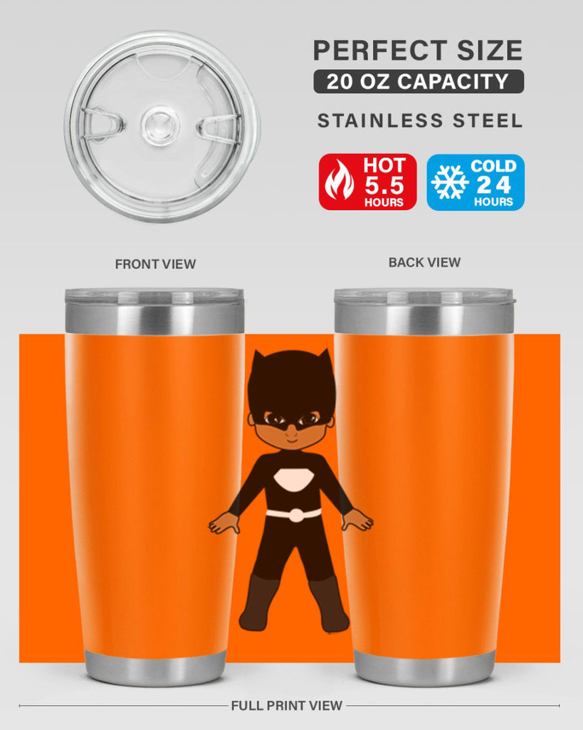 super kid 8#- black men - boys- tumbler