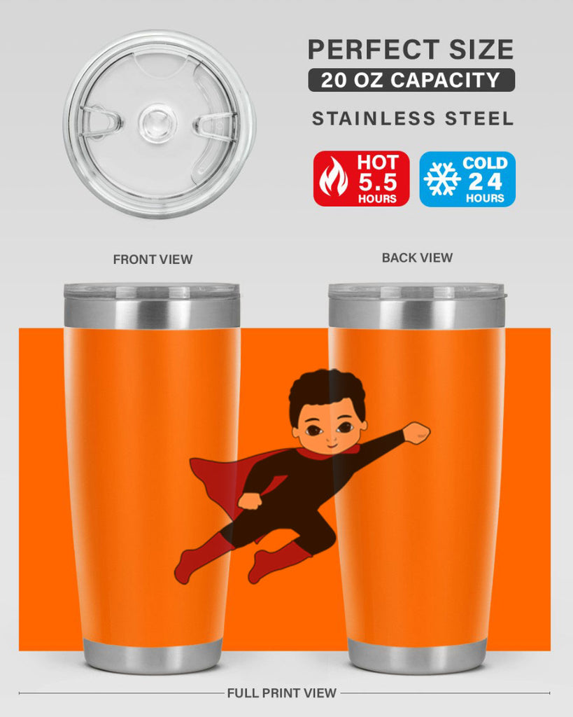 super kid 9#- black men - boys- tumbler