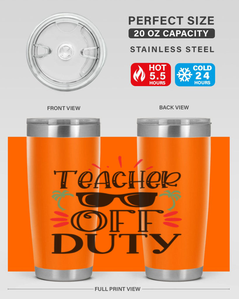 teacher off duty Style 204#- teacher- tumbler
