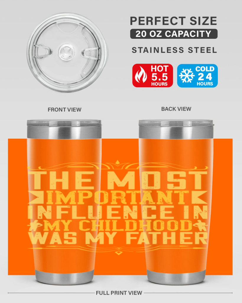 the most important influence in my childhood was my father 16#- Parents Day- Tumbler