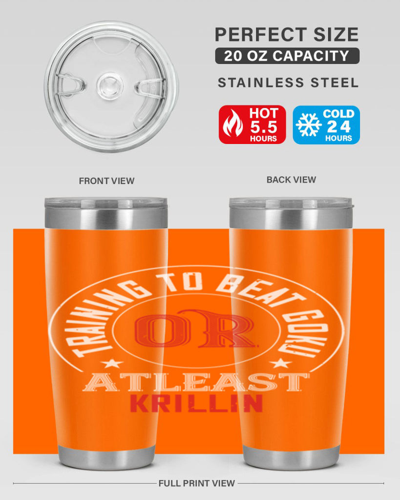 training to beat goku or atleast krillin 60#- gym- Tumbler