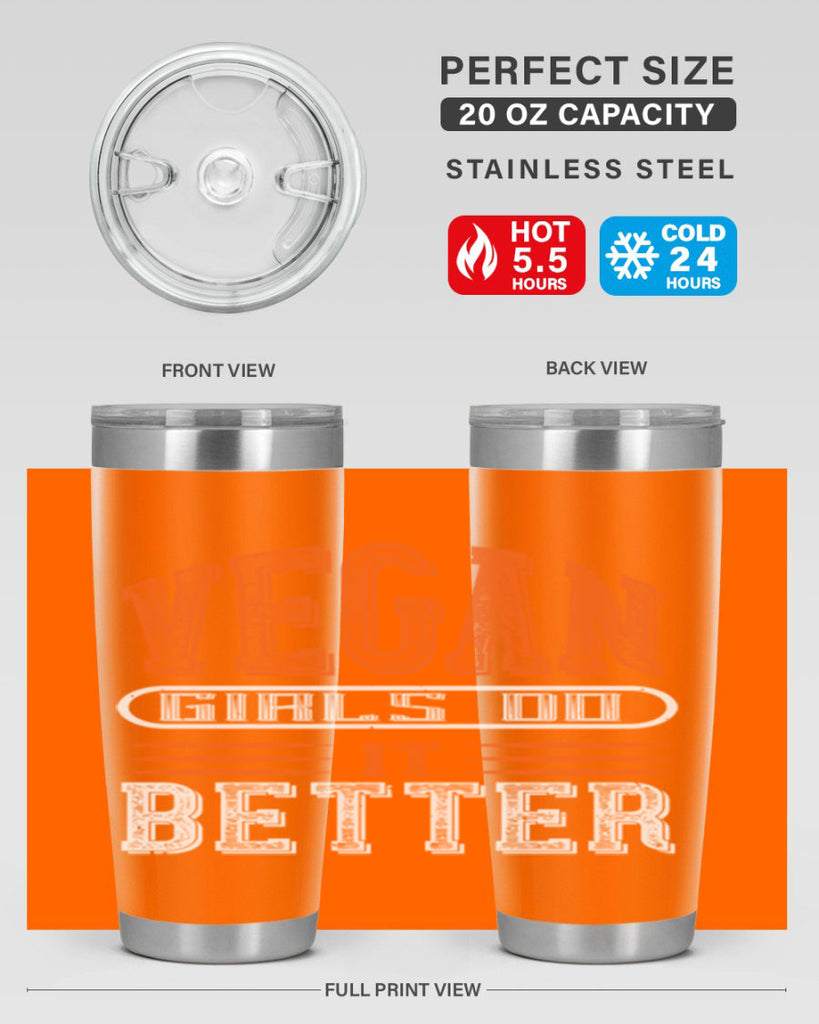 vegan girls do it better 115#- vegan- Tumbler