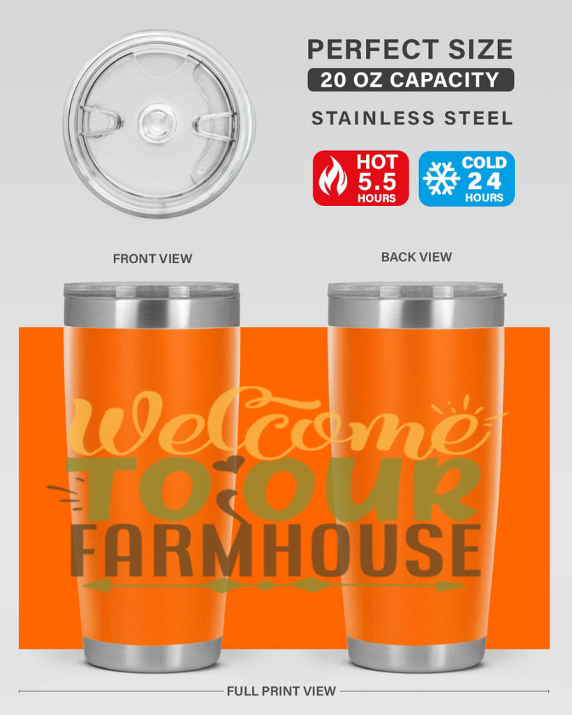 welcome to our farmhouse 2#- farming and gardening- Tumbler