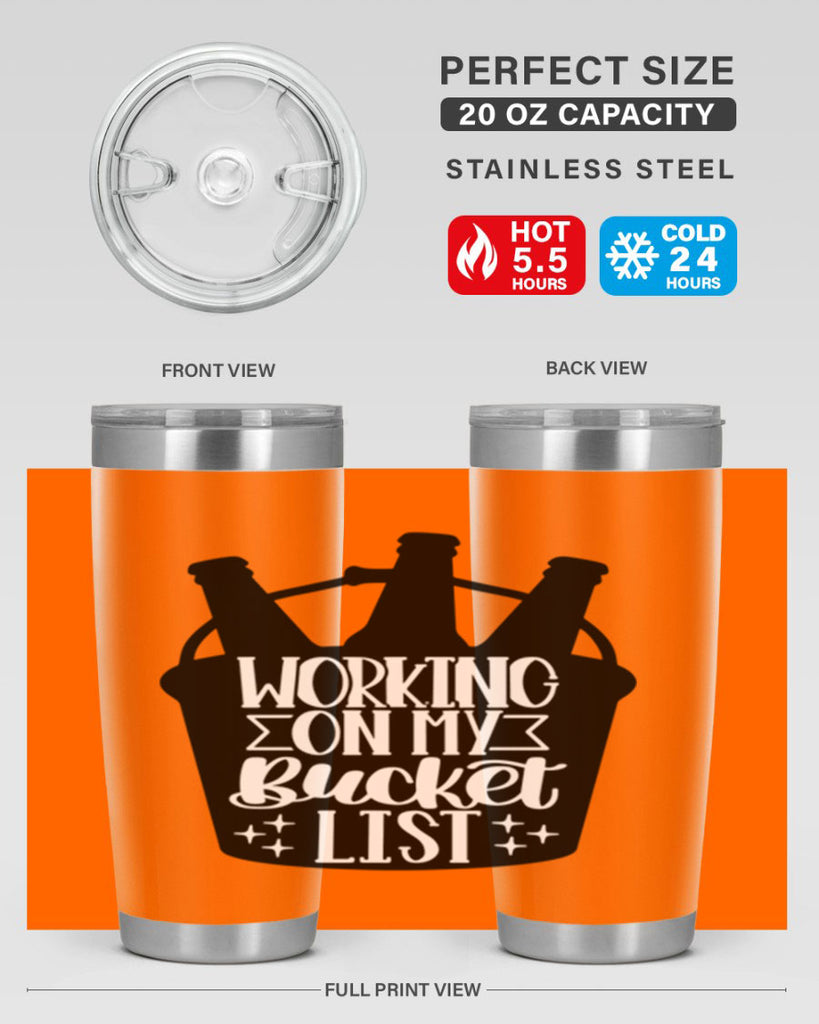 working on my bucket list 14#- beer- Tumbler