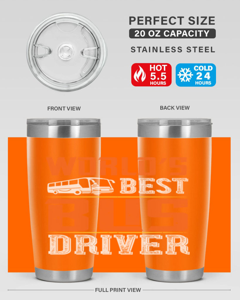 world’s best bus driver Style 4#- bus driver- tumbler