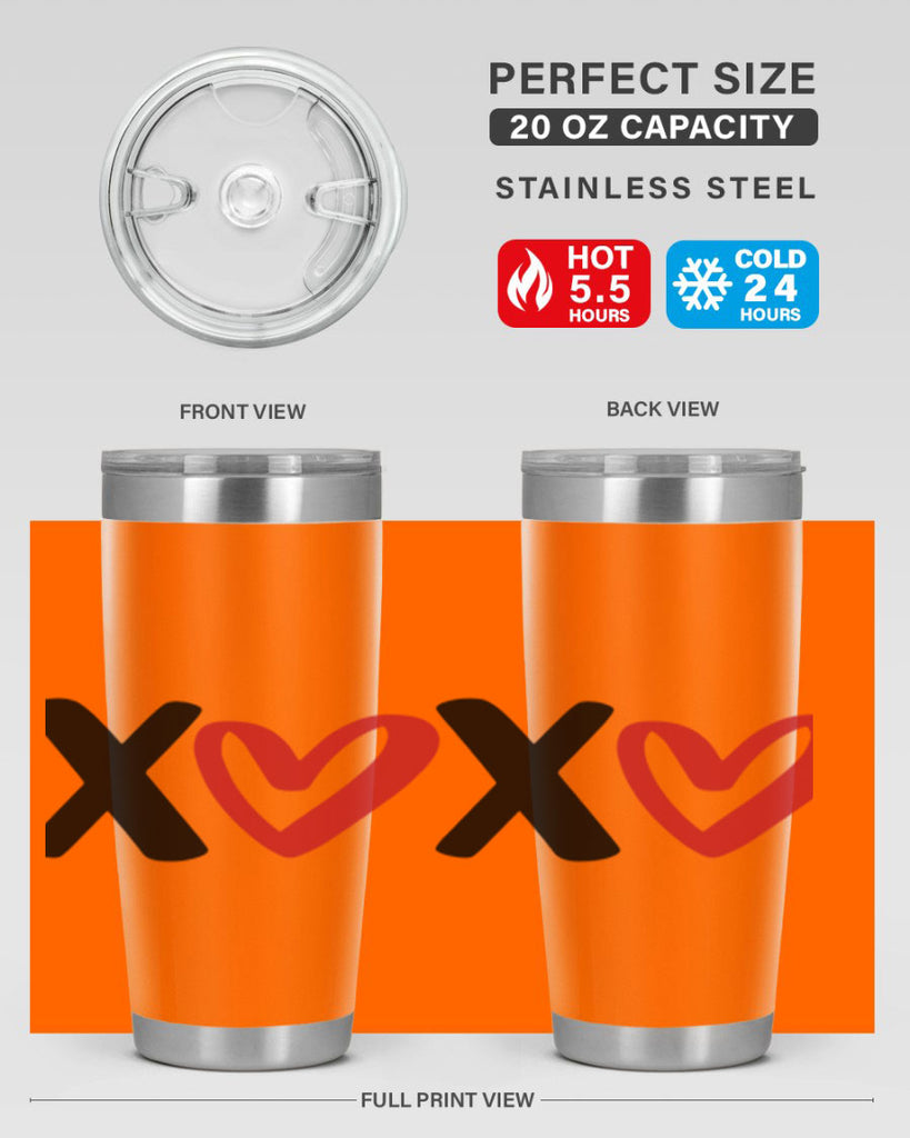 xoxo 12#- valentines day- Tumbler
