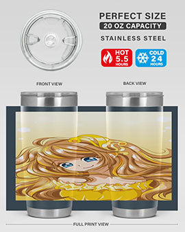 A beautiful and happy princess with gold dress game 131#- anime- Tumbler