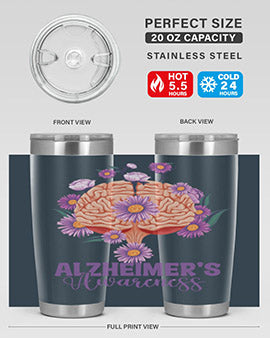 AlzheimerS Awareness Brain 12#- alzheimers- Tumbler