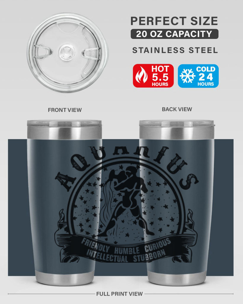 Aquarius 42#- zodiac- Tumbler
