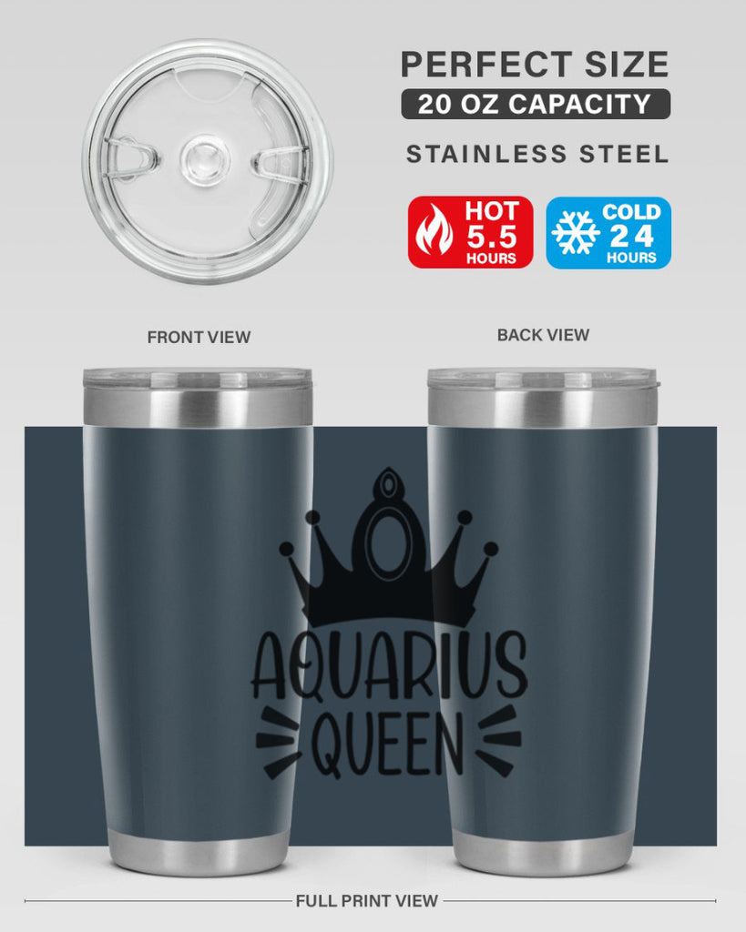 Aquarius queen 73#- zodiac- Tumbler