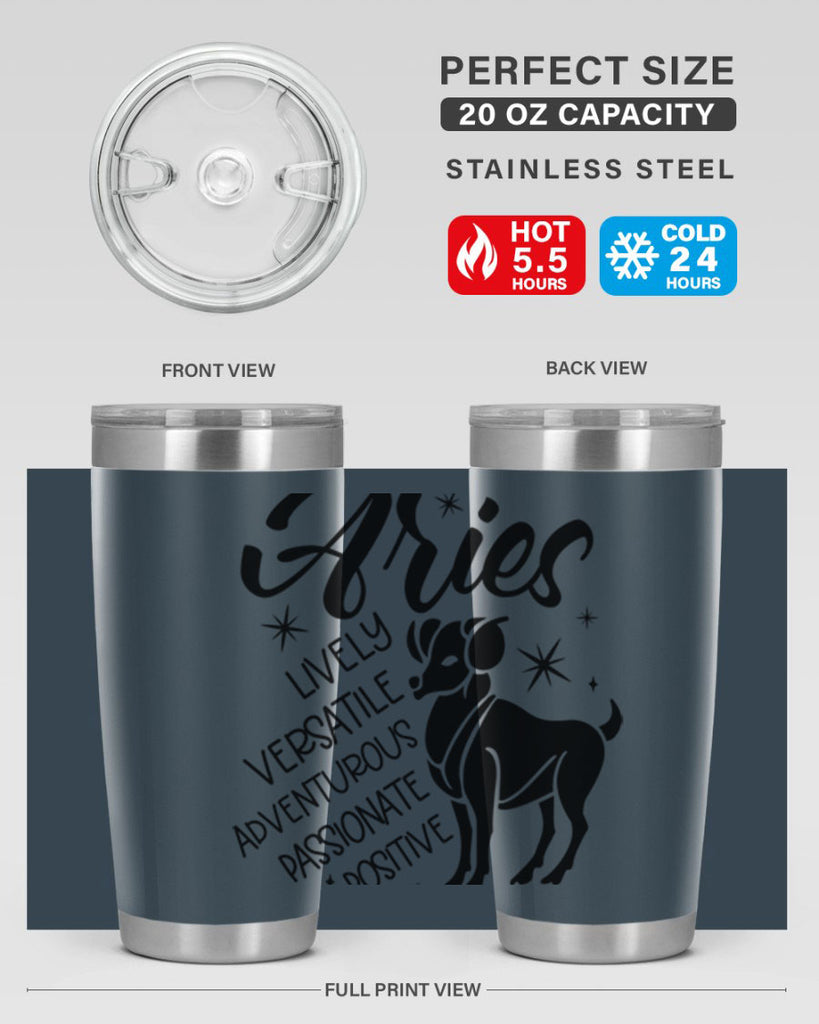 Aries 100#- zodiac- Tumbler