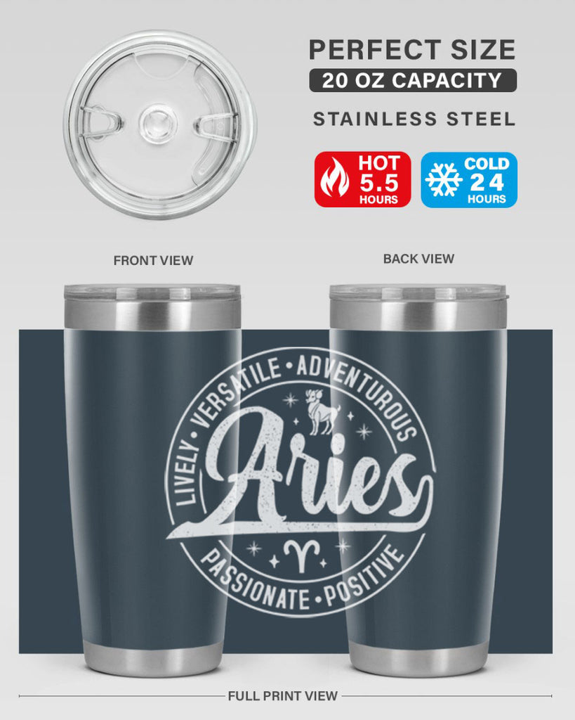 Aries 103#- zodiac- Tumbler