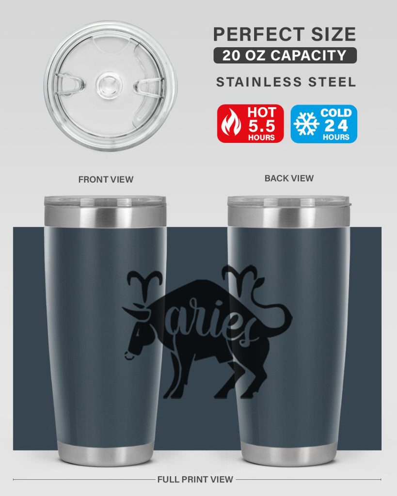 Aries 104#- zodiac- Tumbler