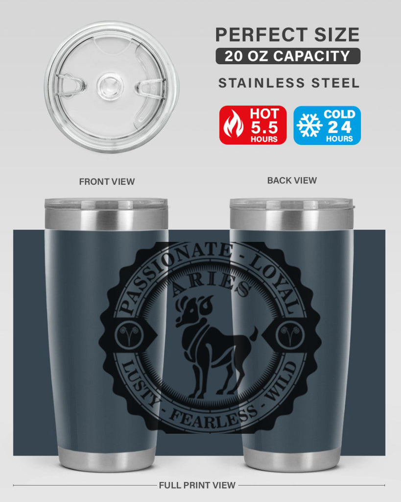 Aries 3#- zodiac- Tumbler