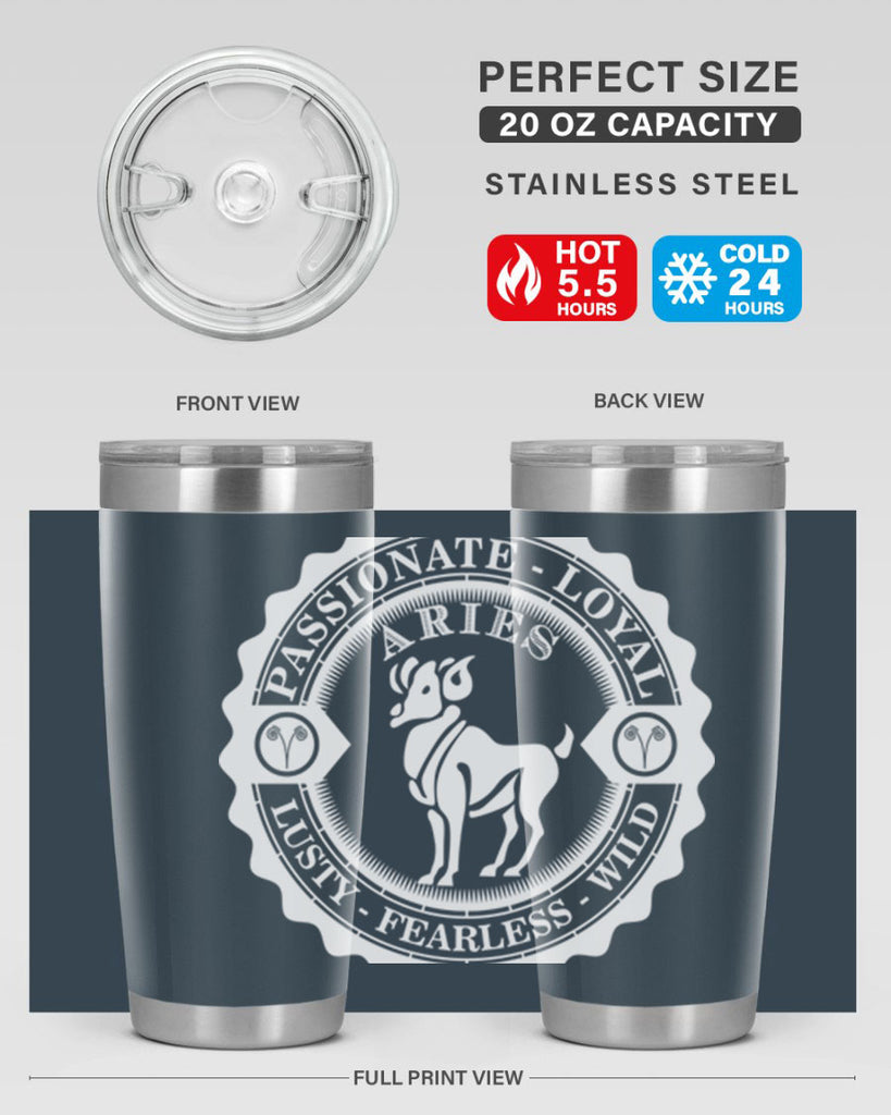 Aries 4#- zodiac- Tumbler