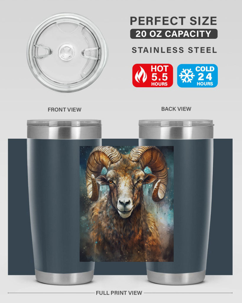 Aries 54#- zodiac- Tumbler