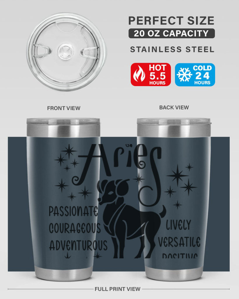 Aries 93#- zodiac- Tumbler