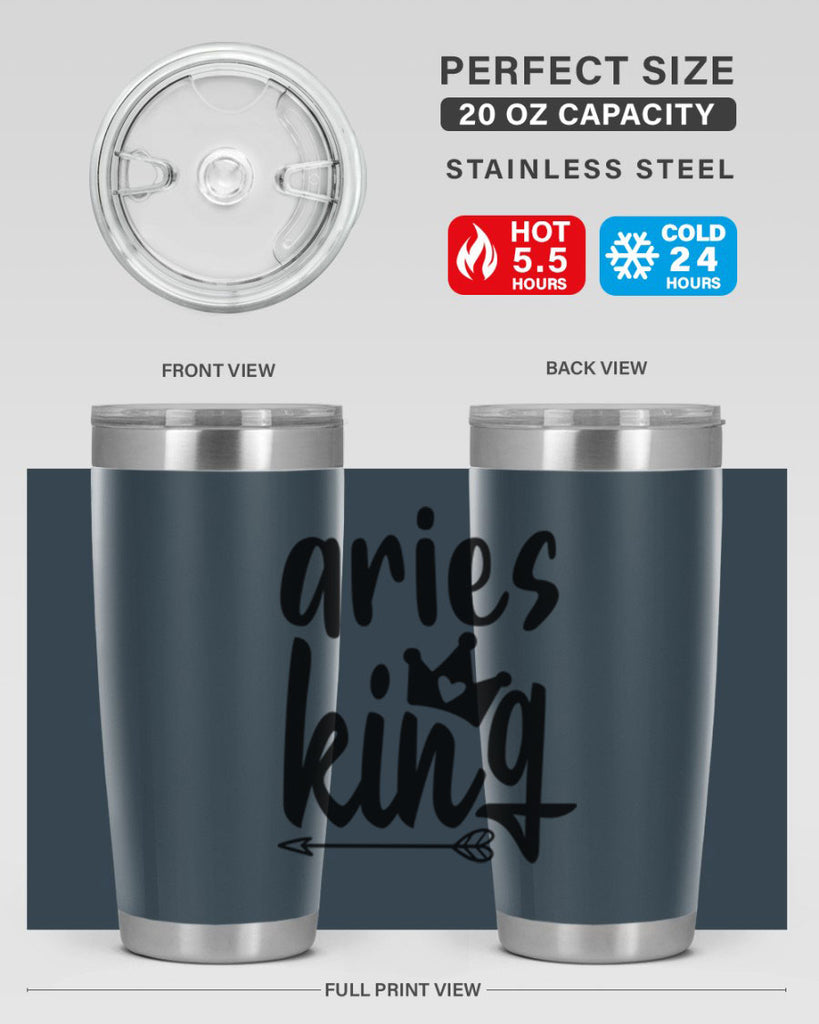 Aries king 108#- zodiac- Tumbler