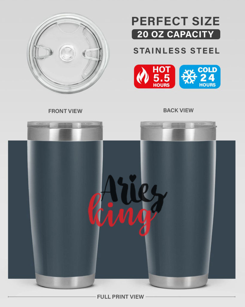 Aries king 96#- zodiac- Tumbler