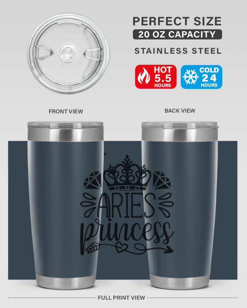 Aries princess 114#- zodiac- Tumbler