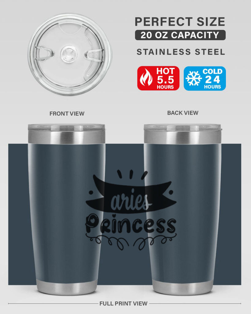 Aries princess 116#- zodiac- Tumbler