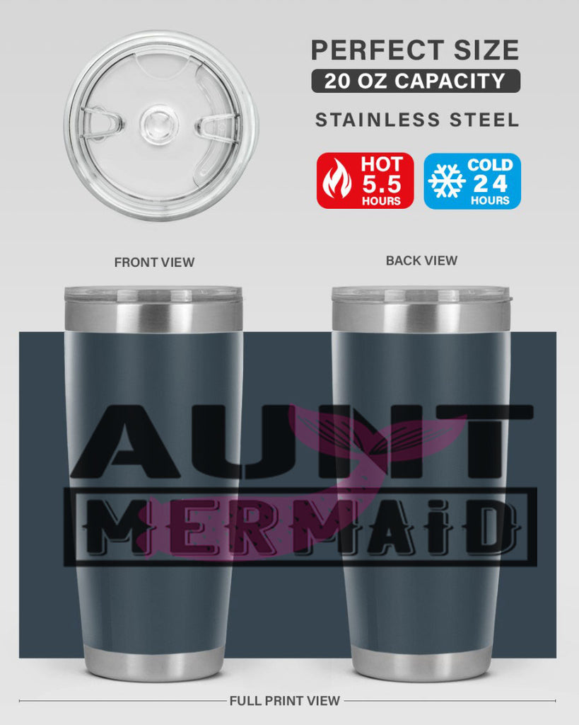 Aunt mermaid 17#- mermaid- Tumbler