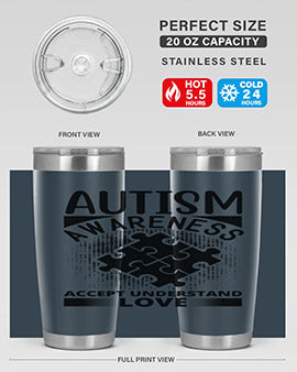 Autism awareness Style 43#- autism- Tumbler