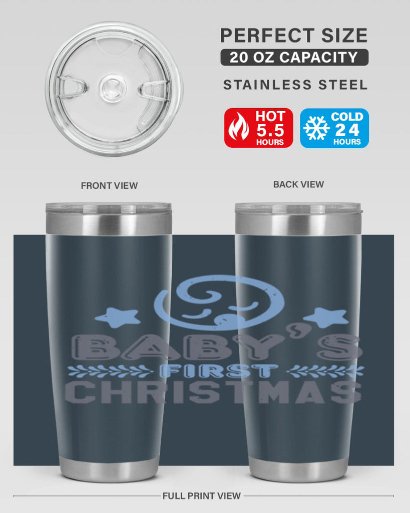 Baby First Christmas Style 2#- baby shower- tumbler