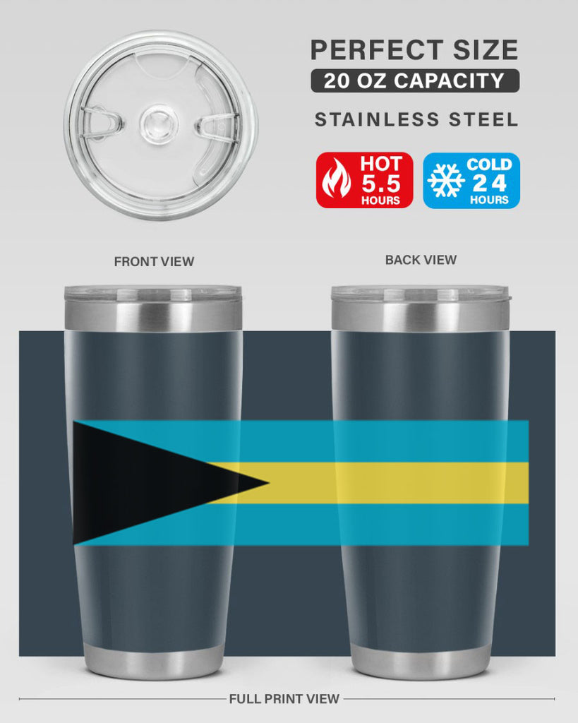 Bahamas 186#- world flags- Tumbler