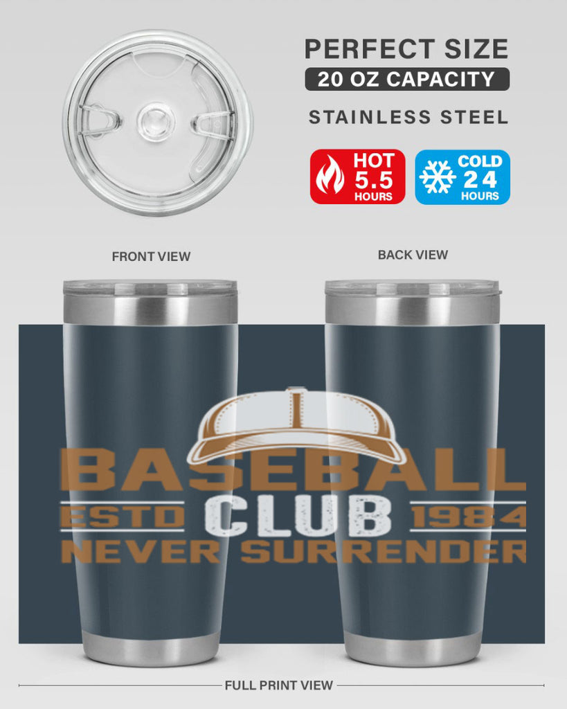 Base 1447#- baseball- Tumbler