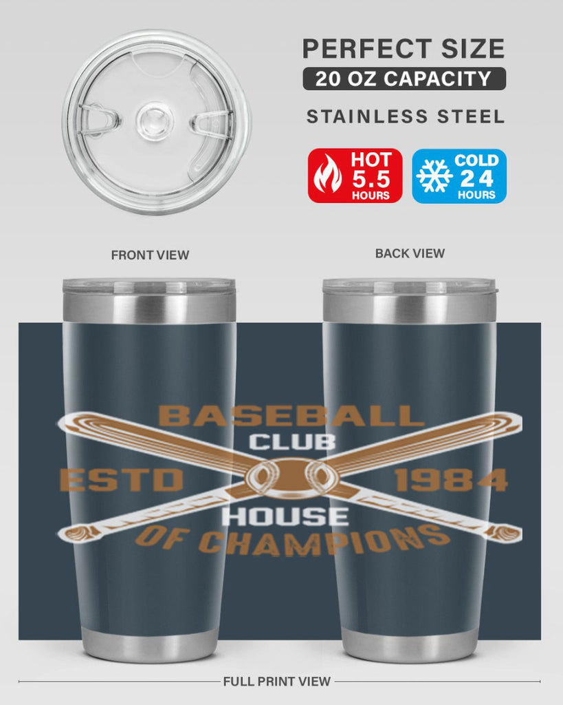 Baseball 1443#- baseball- Tumbler