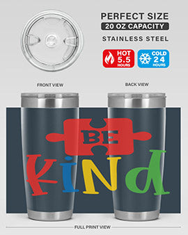 Be Kind Style 9#- autism- Tumbler
