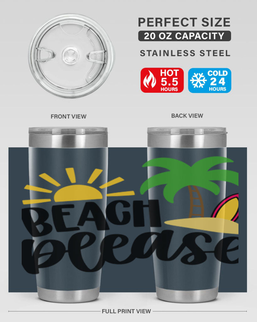 Beach Please Style 51#- summer- Tumbler