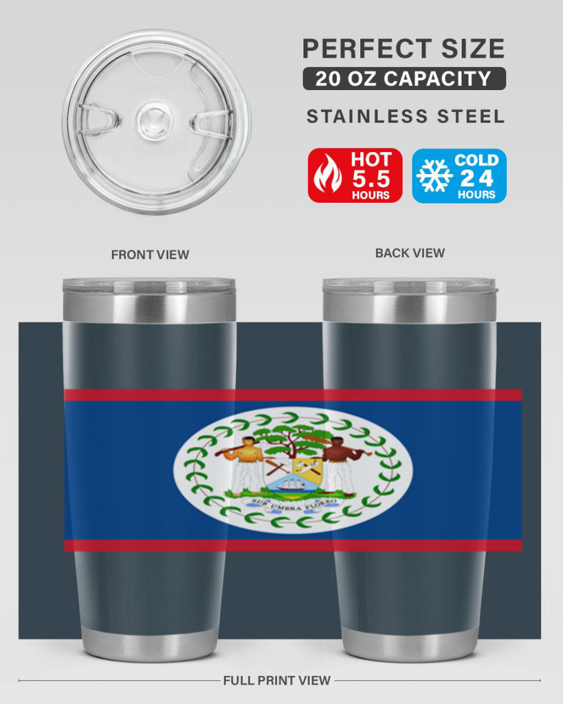 Belize 180#- world flags- Tumbler