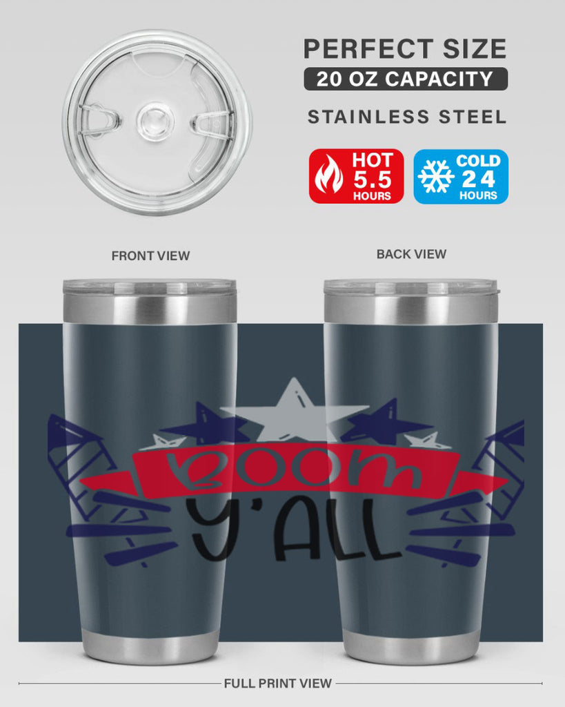 Boom Yall Style 146#- Fourt Of July- Tumbler