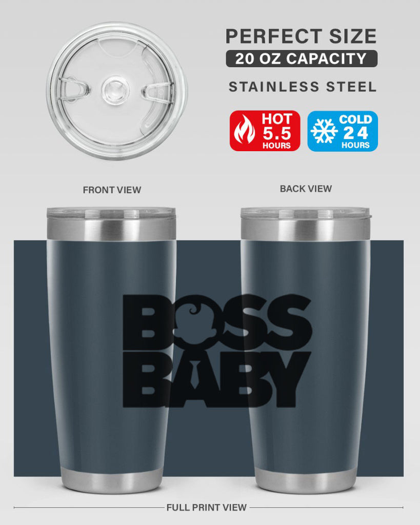 Boss Baby On Board 1#- black words phrases- Cotton Tank
