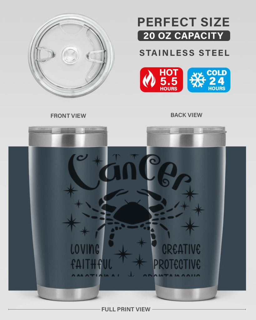 Cancer 144#- zodiac- Tumbler