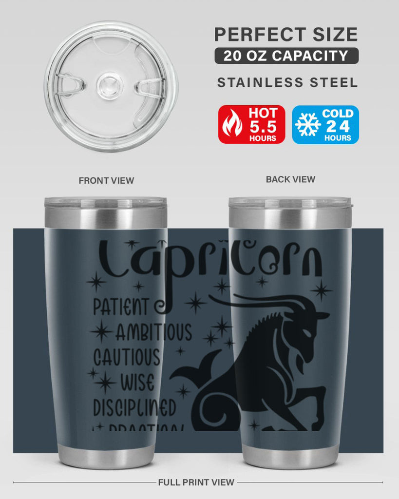 Capricorn 182#- zodiac- Tumbler
