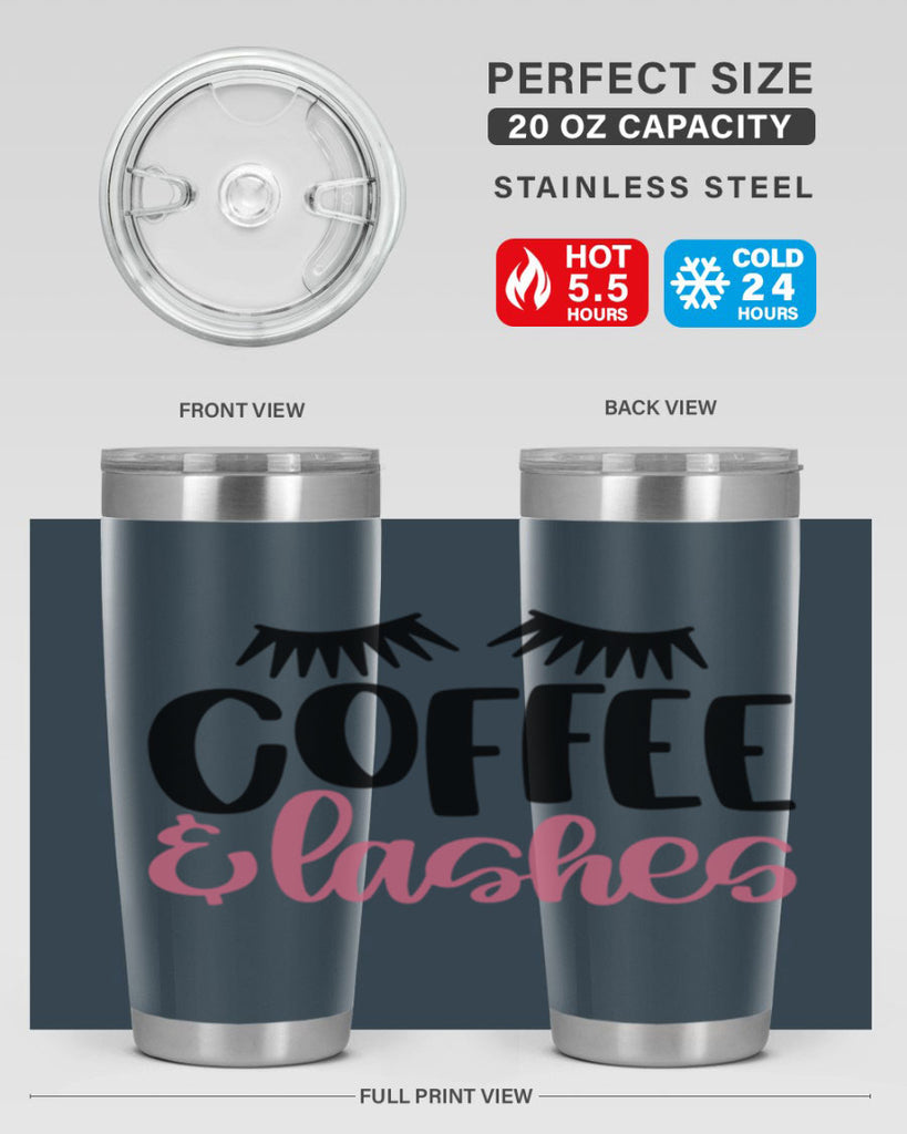 Coffee Lashes Style 110#- make up- Tumbler