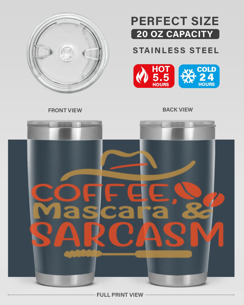 Coffee Mascara Sarcasm 21#- fashion- Cotton Tank